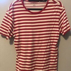 Pacsun Basic Red & White Striped Tee